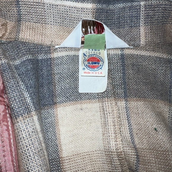 VTG 70s Jr. Things Plaid Wool Blend Blazer ILGWU Made in USA Academic Boho - Picture 8 of 14